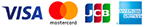 VISA Mastercard JCB AMERICAN EXPRESS